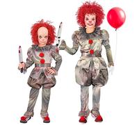 Widmann Killer Clown (Shirt, Pants, Overpants, Belt, Shoe Covers) (140 cm / 8-10