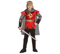 Widmann King Arthur (Coat, Pants, Boot Covers, Crown, Cape) (128 cm / 5-7 Years)