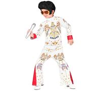 Widmann King Of Rock'N'Roll Fast Costume (Jacket, Pants) (128 cm / 5-7 Years) Wh