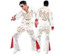 Widmann King Of Rock'N'Roll Fast Costume (Jacket, Pants) (XXL) White