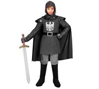 Widmann Knight (Coat With Cape, Belt, Hood) (140 cm / 8-10 Years) Grey
