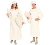 Widmann - Kostüm Nachthemd von Früher, Nachthemd und Schlafmütze, Schlafwandler, Pyjama, Schlafanzug, Bommelmütze, Mottoparty, Karneval, Fasching