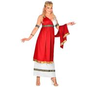 Widmann - Kostüm Römische Kaiserin, Kleid mit Umhang, Armbänder, Lorbeerkranz, Römerin, Griechin, Karneval, Mottoparty
