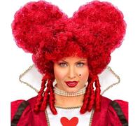 Ladies Baroque Noblewoman Burgundy Wig for Hair Accessory Fancy Dress