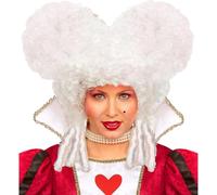 Widmann Ladies White Baroque Wig - Fancy Dress Noblewoman Hair Accessory for Carnival or Costume Party - Historical Style Curly Wig