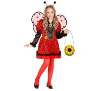 Widmann Ladybug (Dress, Wings, Antennas) (128 cm / 5-7 Years) Red