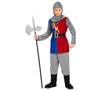 Widmann Medieval Knight (Coat, Pants, Belt, Boot Covers, Hood) (116 cm / 4-5 Yea