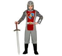 Widmann Medieval Knight (Coat With Hood And Belt, Pants, Boot Covers) (140 cm /