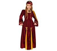 Children's Medieval Princess Costume Medium 8-10 yrs (140cm) for Middle Ages Fancy Dress