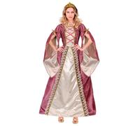 (XXL) Plus size pink and white medieval princess costume for women