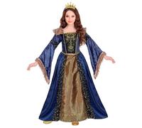 Widmann Medieval Queen (Dress With Crinoline Underskirt, Crown) (128 cm / 5-7 Ye