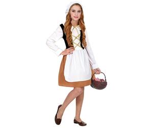 Widmann Medieval Wench (Dress, Headpiece) (128 cm / 5-7 Years) Different Colors