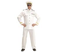 WIDMANN 11009641 Costume Navy Captain, White, M