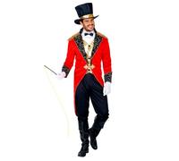 Widmann 09554 Circus Director Costume for Men Black/Red XL