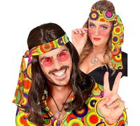 WIDMANN MILANO PARTY FASHION - 60s & 70s headband, hippie, flower power, accessories, carnival