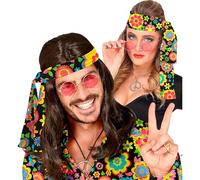 WIDMANN MILANO PARTY FASHION - 60s & 70s headband, hippie, flower power, accessories, carnival