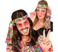 WIDMANN MILANO PARTY FASHION - 60s & 70s headband, hippie, flower power, accessories, carnival