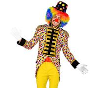 Widmann Milano Party Fashion Costume Parade Tailcoat, Confetti, Rainbow, CSD, Circus Director, Guard Uniform, Clown, Showmen, Carnival