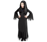 W WIDMANN MILANO Party Fashion - Dark Lady Costume for Girls, Gothic, Halloween, Carnival, Theme Parties