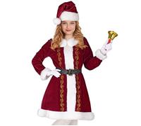 Widmann Mrs. Claus (Dress, Belt, Hat) (XL) Red