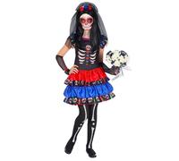 Girls Day of the Dead Costume Dia de los Muertos Fancy Dress Kids Outfit