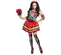 Widmann 65689 Mujer Dia De Los Muertos Adult Costume XS