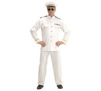 WIDMANN 11009641 Costume Navy Captain, White, M