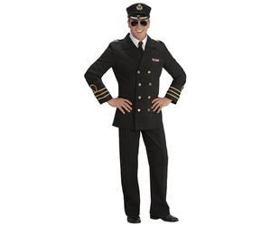 Widmann Navy Officer (Jacket, Mock Shirt With Tie, Pants, Hat) (M) Black