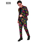 Widmann Neon Ghosts Party Fashion Suit (Jacket, Pants) (M) Different Colors