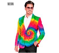 Widmann Neon Tie Dye Party Fashion Jacket (Jacket) (L) Rainbow