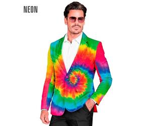 Widmann Neon Tie Dye Party Fashion Jacket (Jacket) (L) Rainbow