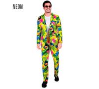 Widmann Neon Tropicana Party Fashion Suit (Jacket, Pants) (M) Neon - Yellow