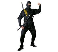 Mens Ninja Costume Large UK 42/44" for Oriental Chinese Fancy Dress