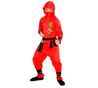 Widmann Costume 02640 - Child Black Ninja with Hood - Size 164 cm / 14-16 Years