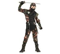Widmann Ninja (Vest With Tabard, Pants, Belt, Arm Guards, Mask) (158 cm / 11-13