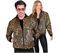 Widmann 12872 Party Fashion Bomber Jacket, Brown, L-XL