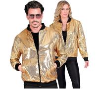 Widmann Party Fashion Bomber (Gold Sequin Bomber) (S/M) Gold