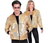 WIDMANN - Party Fashion Bomber Jacket, Sequin Jacket, Vest, Party Outfit, Disco