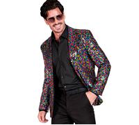 Widmann 12693 Party Fashion Jackett mit Pailletten Sequin Jacket, Colourful, L