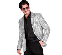Widmann Party Fashion Jacket (Silver Sequin Jacket) (S) Silver