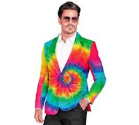 Widmann 39582 party fashion jacket, Tie-Dye, Multicoloured, M