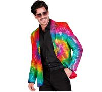 Widmann Party Fashion Jacket (Tie Dye Sequin Jacket) (L) Rainbow