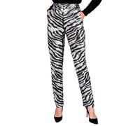 Widmann Party Fashion Pants (Animalier Zebra Sequin Pants) (S) Silver