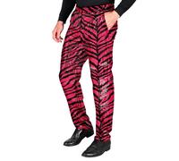 Widmann Party Fashion Pants (Pink Animalier Sequin Pants) (S) Pink