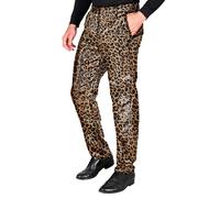Widmann Party Fashion Pants (Pink Animalier Sequin Pants) (XL) Pink