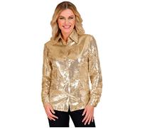 Widmann Party Fashion Shirt (Gold Sequin Shirt) (S/M) Gold