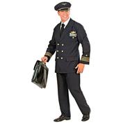 Mens Pilot Costume Medium UK 40/42" for Aviation Fancy Dress