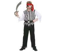 Widmann Pirate Boy (Coat, Pants, Belt, Headband) (128 cm / 5-7 Years) Different