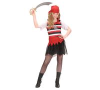 Widmann Pirate Girl (Dress, Belt, Bandana) (140 cm / 8-10 Years) Different Color