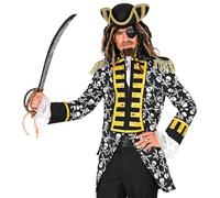 Widmann - Pirate Parade Tailcoat for Men, Guard Uniform, Buccaneer, Captain Costume, Carnival, Theme Party